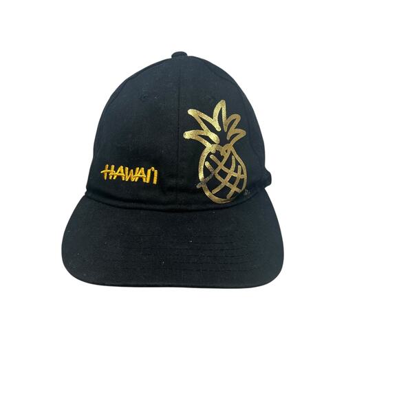 Surfware Hawaiian Classics Hat Men's Adjustable Black Gold Pineapple - Picture 3 of 8